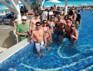 Anheuser Busch Capitol Beverage Sales Incentive Trip Hard Rock Hotel Cancun Mexico Pool Fun