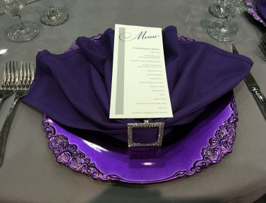 Annual Corporate Sales Incentive Trip Table Setting and Custom Menu Riviera Maya Mexico