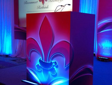 Annual Franchise Conference New Orleans Louisiana Ritz Carlton Hotel Stage Design Custom Podium