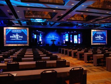 Annual Franchise Conference Orlando Florida Contemporary Hotel Ballroom Stage Set